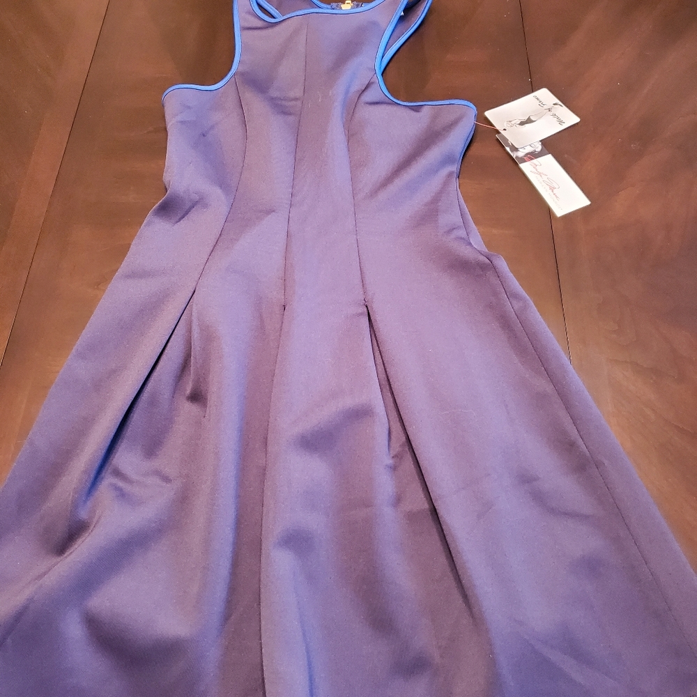 Blue flare dress
